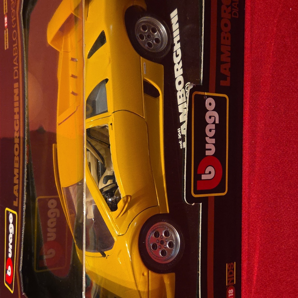 Yellow Lamborghini Diablo Diecast Model Car